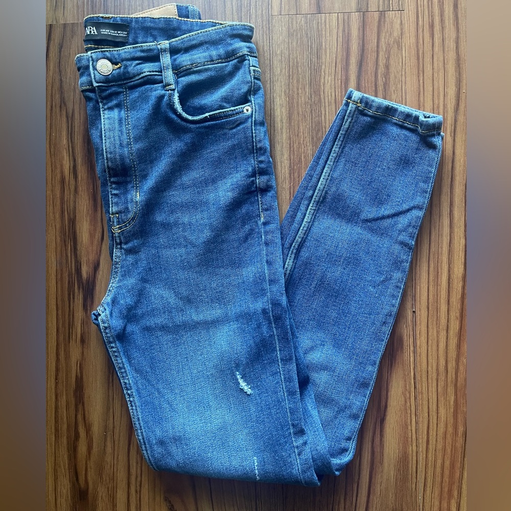 Zara High Waisted Skinny Women’s Denim Jeans Sz 8